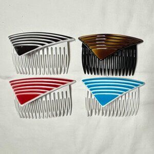 Like, Totally Vintage 1980s Set of 4 Goody Hair Combs - Unused Old Stock!